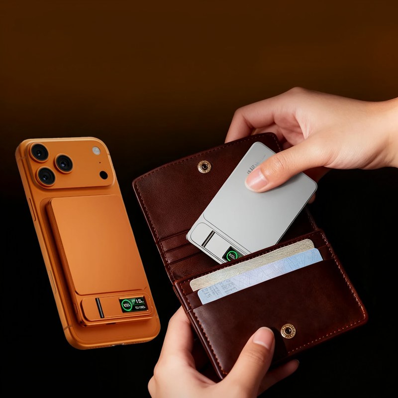 Slim Magnetic Wireless Power Bank with Digital Display