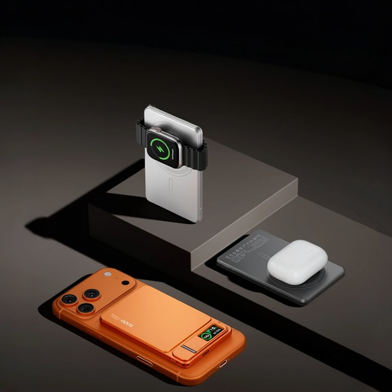 Slim Magnetic Wireless Power Bank with Digital Display