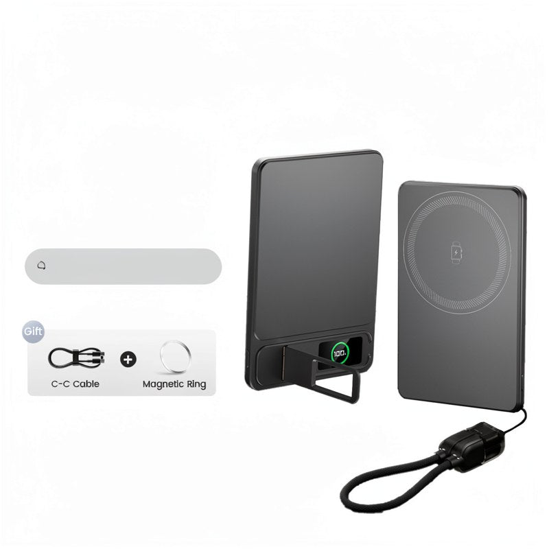 Slim Magnetic Wireless Power Bank with Digital Display