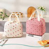 Isolier-Lunchtasche aus Cord mit Blumenmuster
