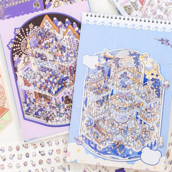 3D Miniature Scene Sticker Book