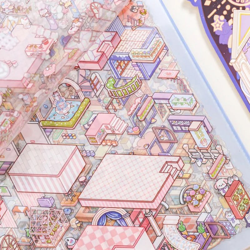 3D Miniature Scene Sticker Book