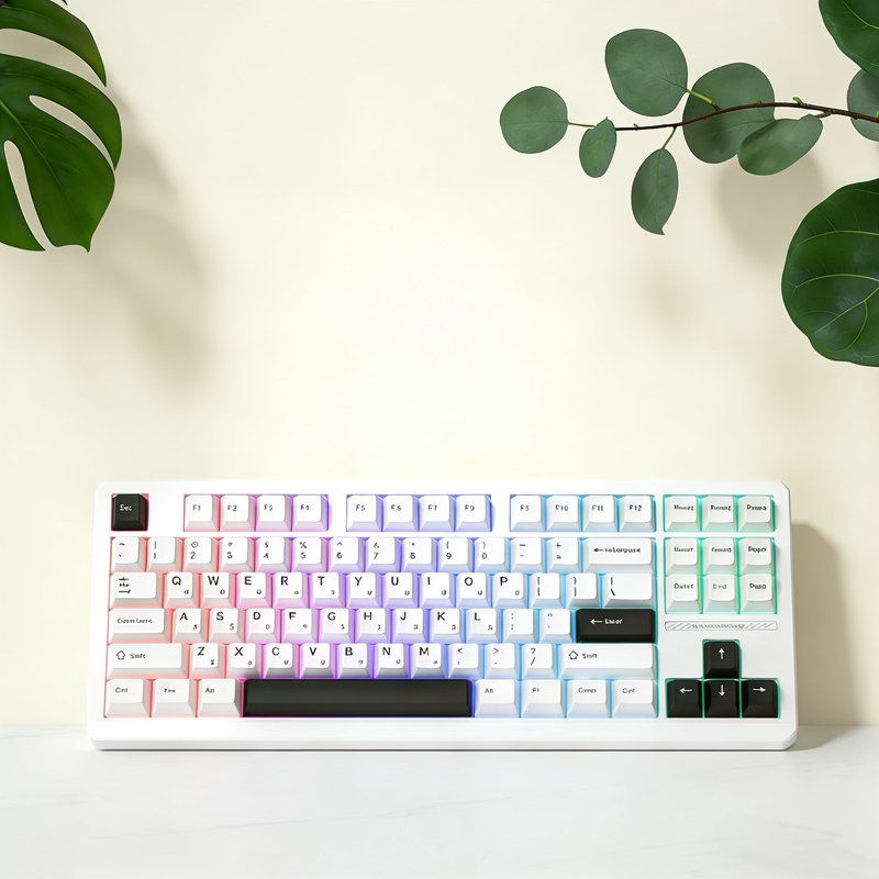 Tri-Mode TKL Mechanical Keyboard with Hot-Swap & RGB