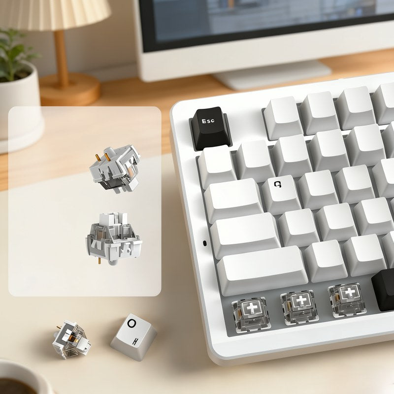 Tri-Mode TKL Mechanical Keyboard with Hot-Swap & RGB