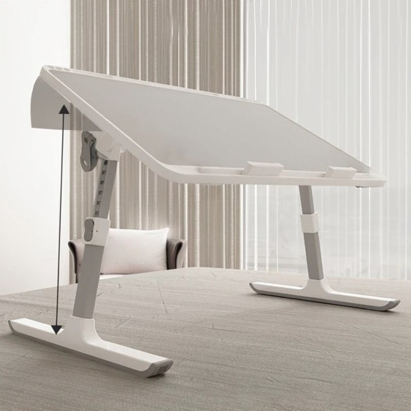 Adjustable Laptop Bed Tray with Storage Drawer