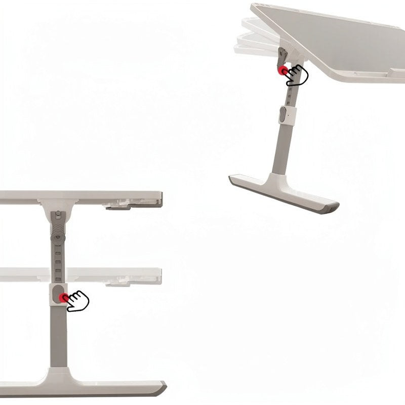 Adjustable Laptop Bed Tray with Storage Drawer