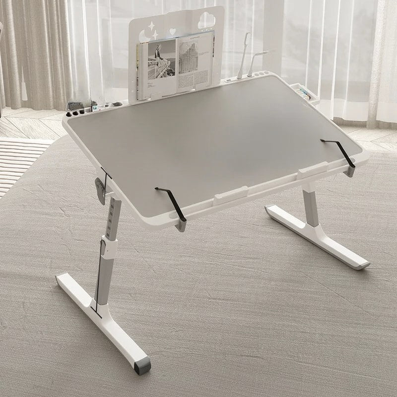 Adjustable Laptop Bed Tray with Storage Drawer