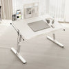 Adjustable Laptop Bed Tray with Storage Drawer