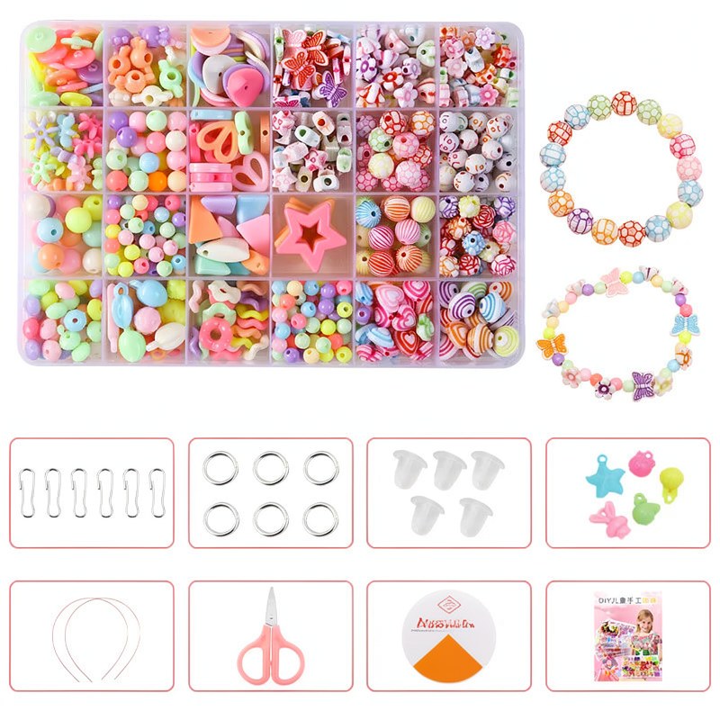 Kit de Joyería DIY para Niñas: Crea tus Propias Pulseras y Collares