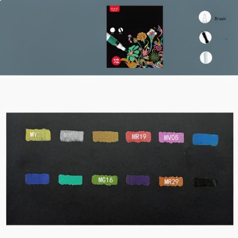 Water-Based Metallic Acrylic Markers