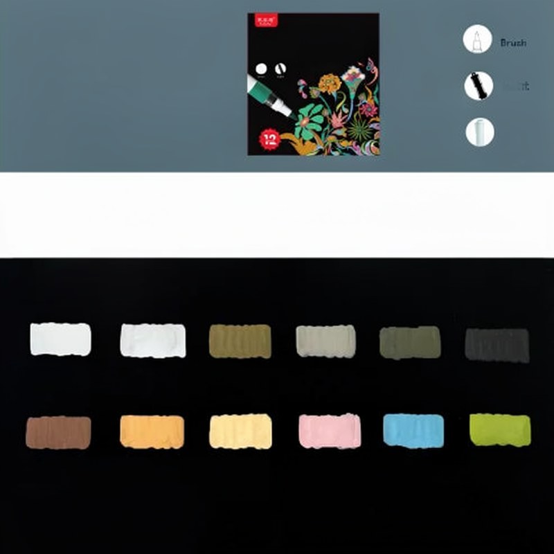 Water-Based Metallic Acrylic Markers