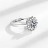 D-Color Moissanite Solitaire Ring in 925 Sterling Silver