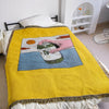 Kombucha Lemon Ginger Jacquard Throw Blanket