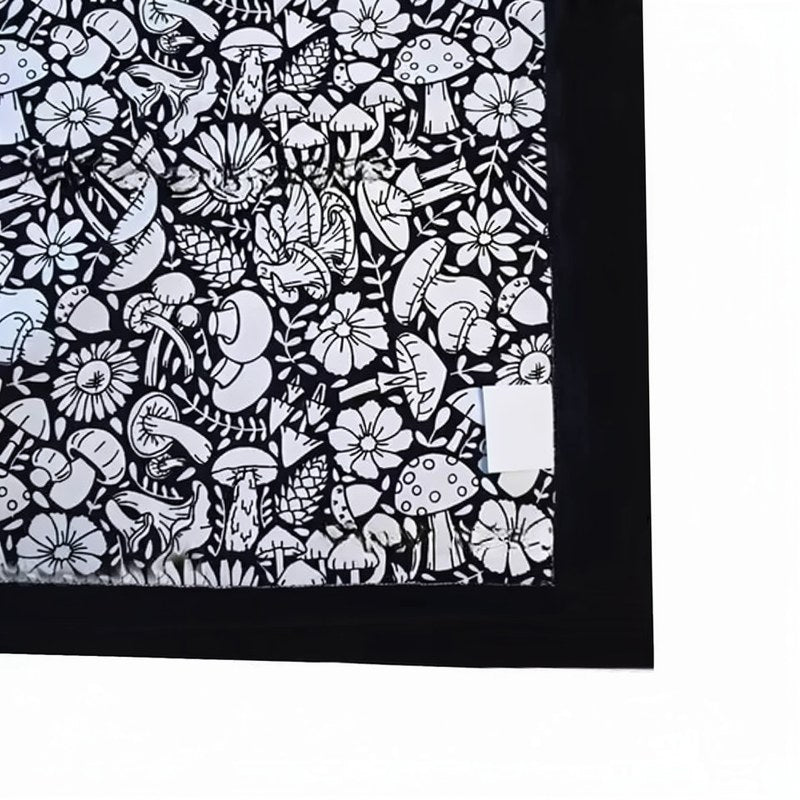 Reusable Fleece Coloring Blanket with 24 Washable Markers