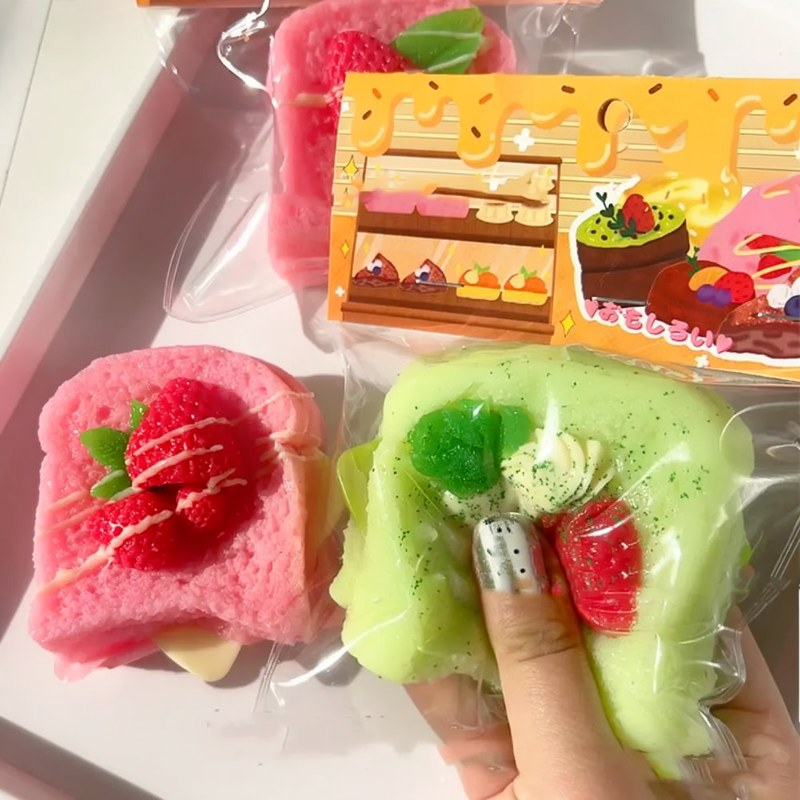 Juguete Antiestrés de Pastel Esponjoso