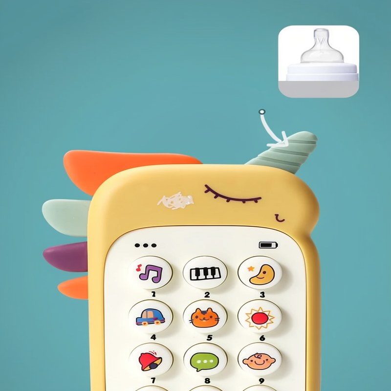Interactive Baby Phone Toy with Teether and Sounds