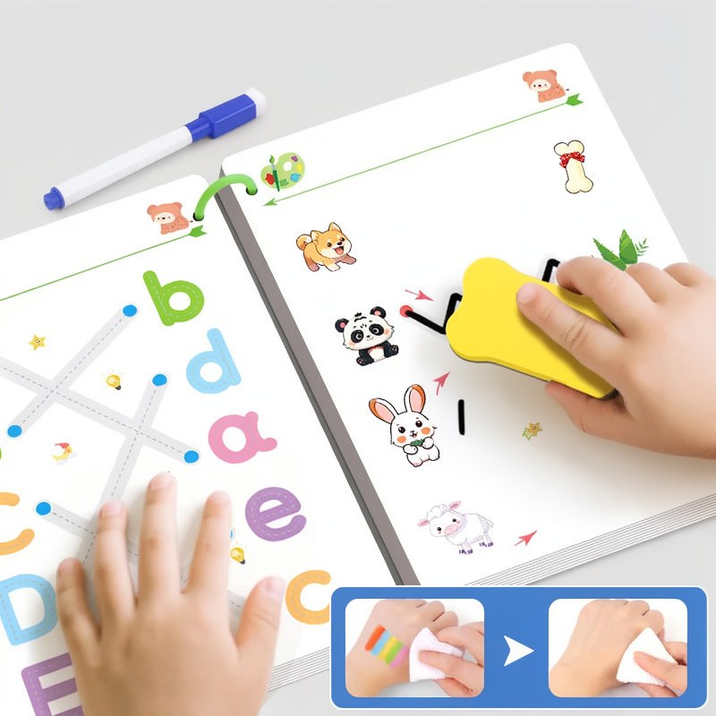 Cuaderno de Caligrafía Mágico Reutilizable para Niños