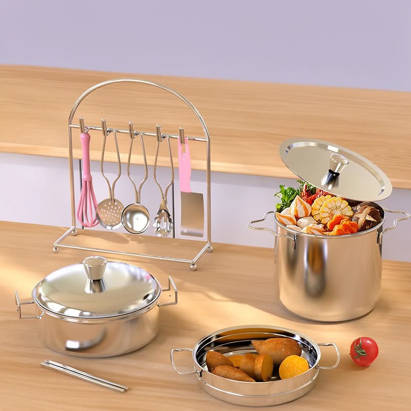 Cocina de juguete eléctrica mini para cocinitas infantiles