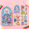 Magnetic Dress-Up Doll Set with Stand