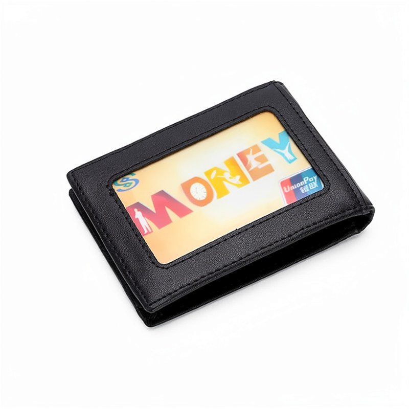 Slim RFID-Blocking Leather Wallet with Metal Clasp