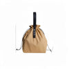 Isolierte Canvas-Tote mit Kordelzug