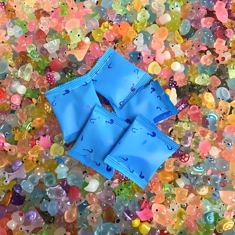 Mini Animales y Setas de Resina que Brillan en la Oscuridad