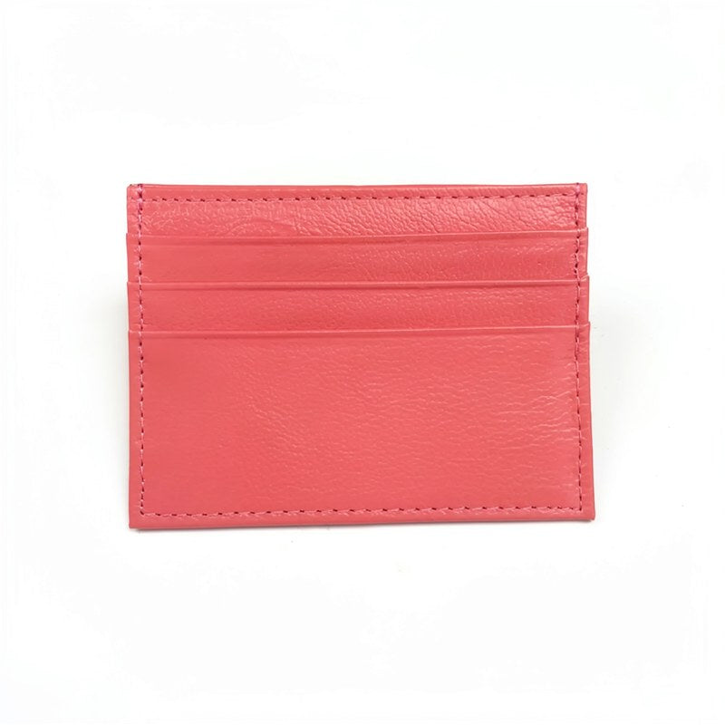 Slim Genuine Leather Card Holder