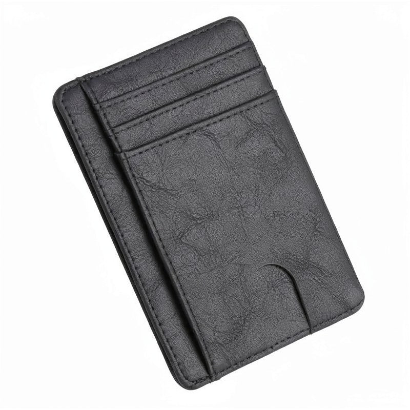 Slim RFID-Blocking Zipper Wallet