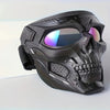 Full-Face Skeleton Mask with Tinted Goggles