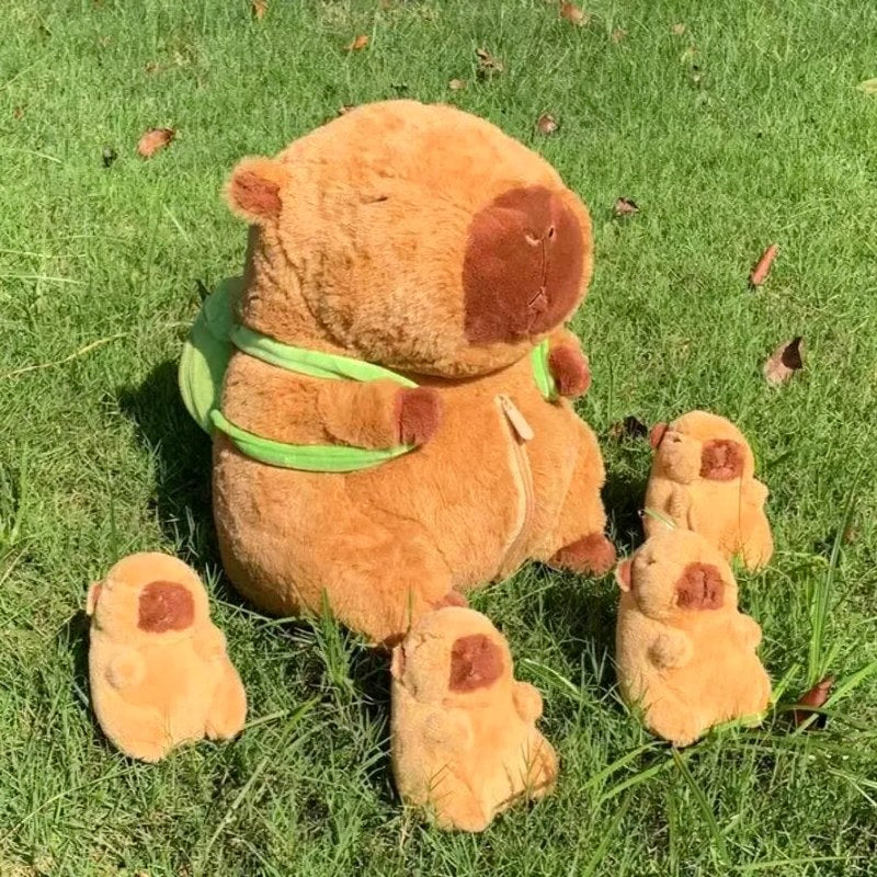 Capybara-Familie Plüschtier-Set