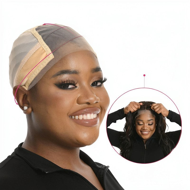 Verstellbare Lace-Wig-Cap mit Samtgriff