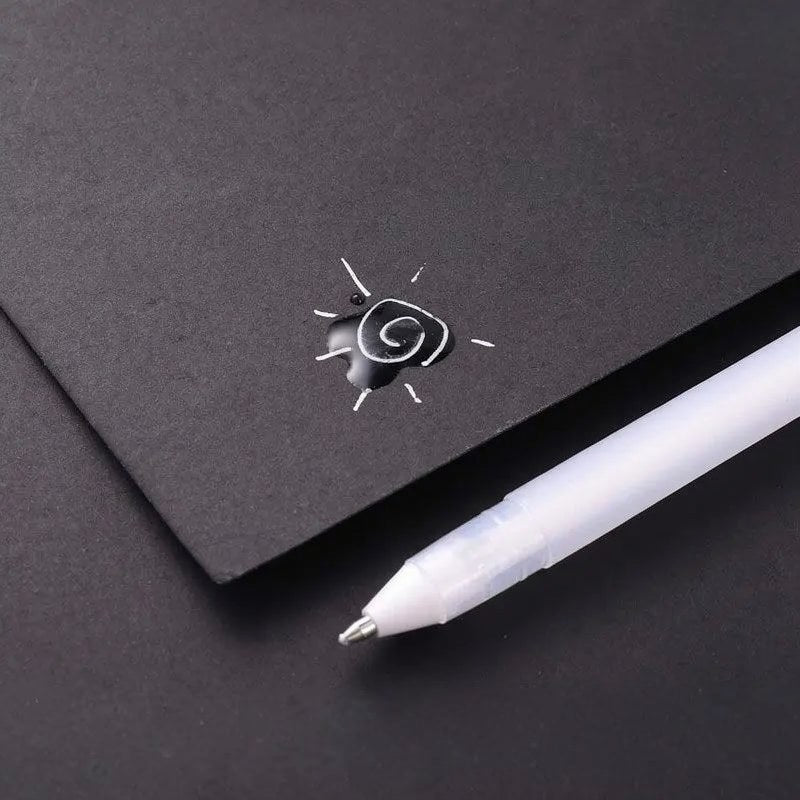 Gelstift-Set in Weiß, Gold & Silber für dunkles Papier