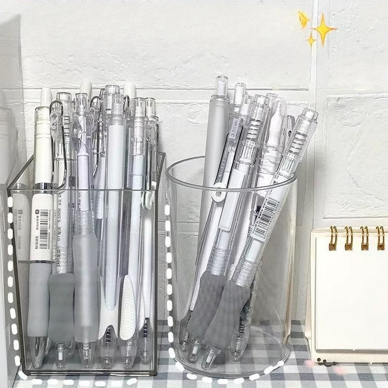 Porte-stylos en acrylique transparent