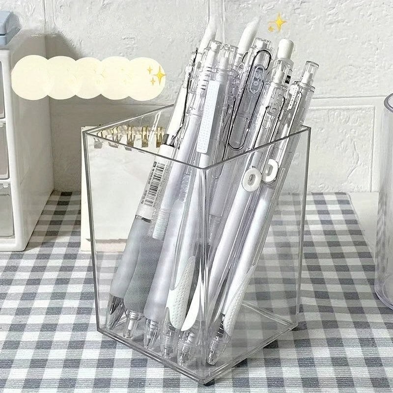 Porte-stylos en acrylique transparent