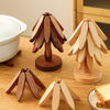 Foldable Wooden Trivet Set with Heat-Resistant Design