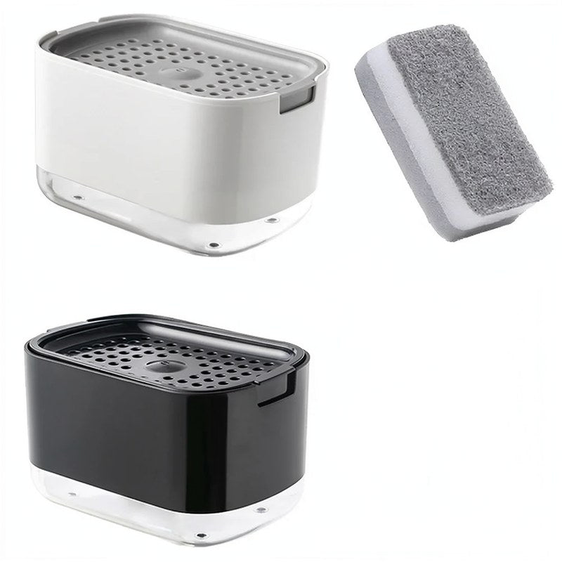 2-in-1 Dish Soap Dispenser with Sponge Holder