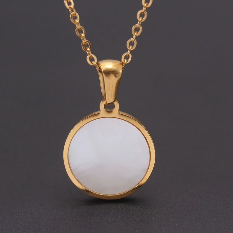 Gold-Plated Initial Pendant Necklace