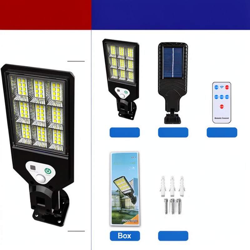 مصباح أمان LED يعمل بالطاقة الشمسية مع مستشعر حركة