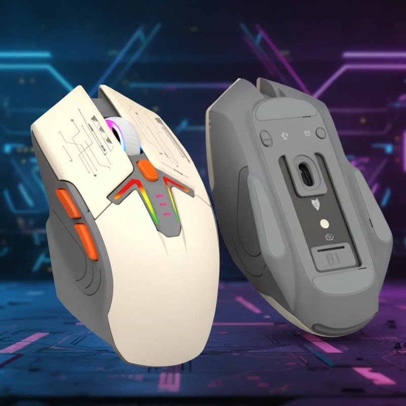 Kabellose RGB-Gaming-Maus mit Ladedock