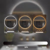 Miroir de Salle de Bains Rond à LED avec Contrôle Tactile Anti-Buée