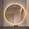 Miroir de Salle de Bains Rond à LED avec Contrôle Tactile Anti-Buée