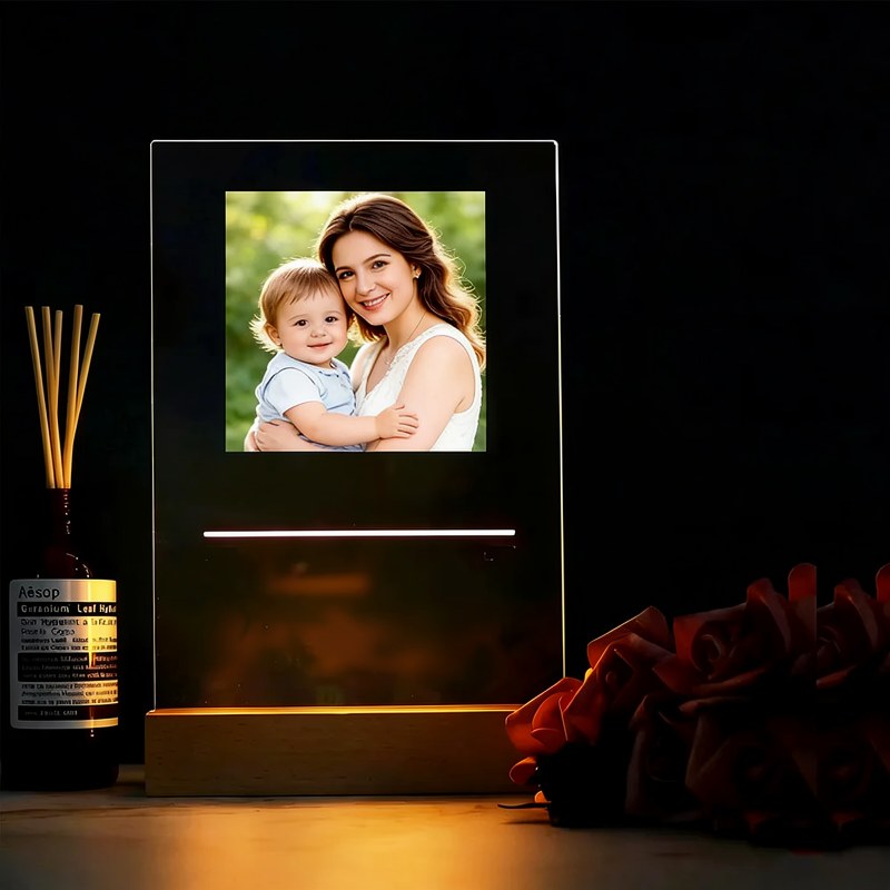 Personalized Spotify Music Photo Plaque with LED Night Light