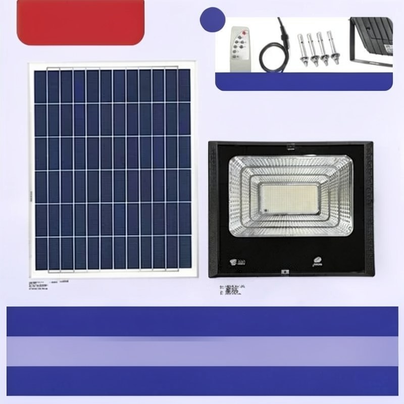 Solar-Powered LED Flood Light with Remote Control