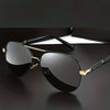 Lunettes de soleil polarisées pour homme avec monture en métal