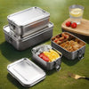 Edelstahl-Bento-Lunchbox mit sicherem Verschluss