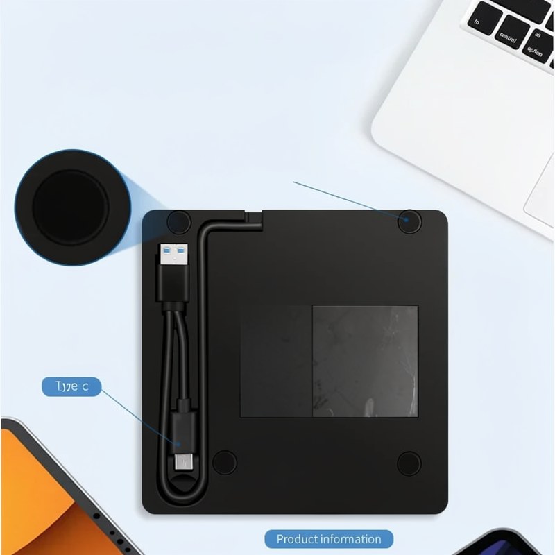 Tragbares USB 3.0 externes DVD/CD-Laufwerk