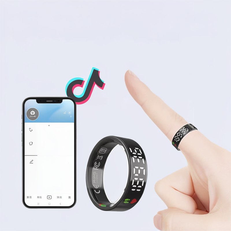 Smart Health Ring with LED Display