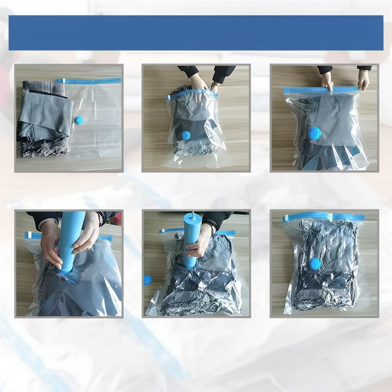 Reusable Vacuum Compression Storage Bags