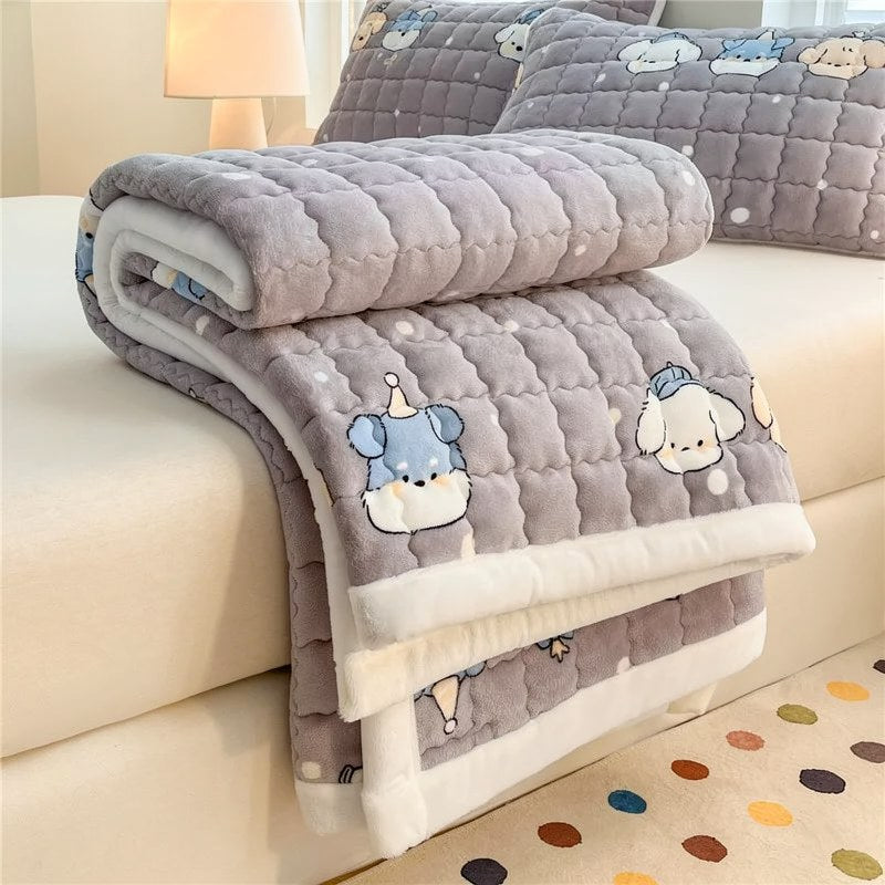 Quilted Velvet Mattress Topper