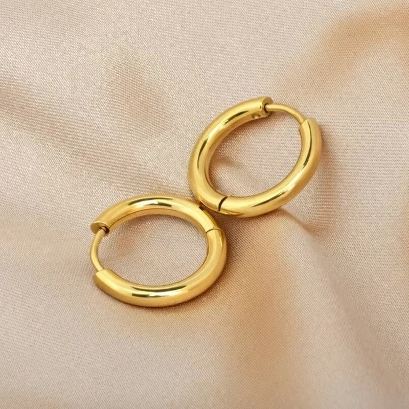 Cubic Zirconia Hoop Earrings